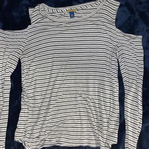 Prince & Fox Open Shoulder Long Sleeve Tee